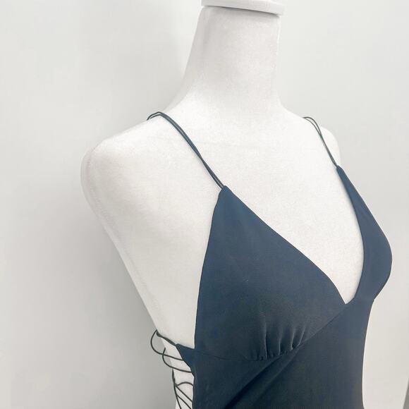 I.AM.GIA Ellery Dress Black Butterfly Long Large New with Tags - Picture 9 of 12